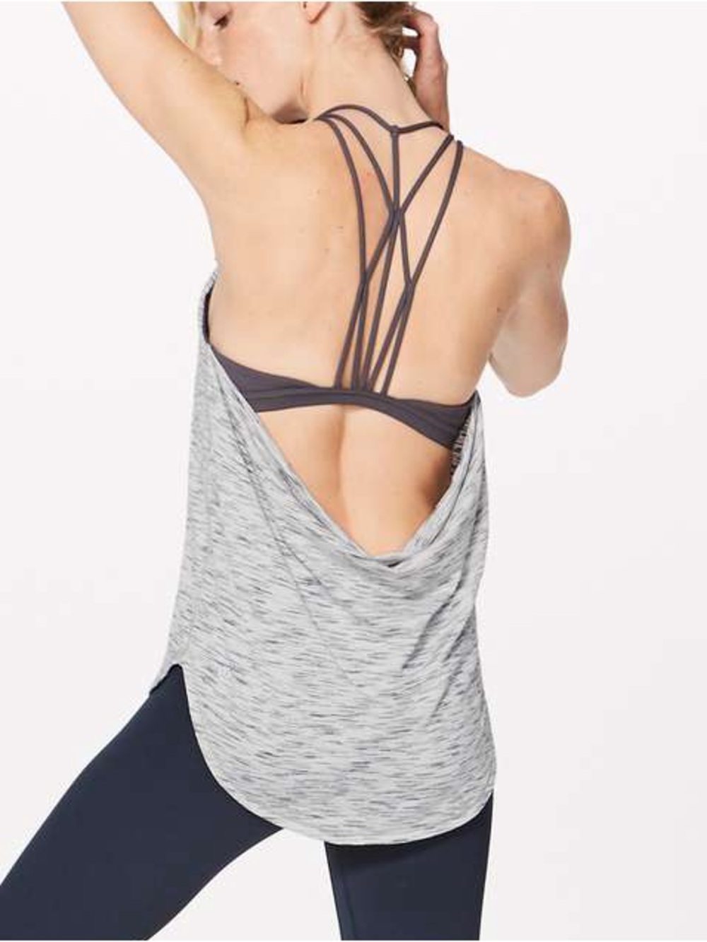 Lululemon Raise The Barre Tank - Tiger Space Dye Black/White/Carbon